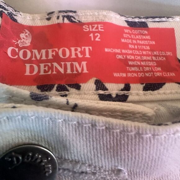 Comfort Denim Women’s Capris New Size 12 Summer Spring Comfort Casual Retail $40 - Picture 6 of 13